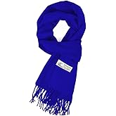 Glory Max Unisex Plain Solid Color Winter Scarf Cashmere Feel Soft Classic 72"x12"