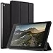 Poetic Slimline case for All-New Amazon Fire HD 8 Tablet (7th and 8th Generation, 2017 and 2018 Release) - Slim-Fit Trifold Cover Stand Folio smart cover Case with Auto Sleep/Wake - Black