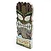 Sol Coastal Big Kahuna Wooden Hook & Ring Toss Game, Tiki Mask with Bottle Opener, All Hardware Included