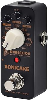 SONICAKE Modulation Guitar Effects Pedal 11 Modes Chorus Flanger Phaser Tremolo