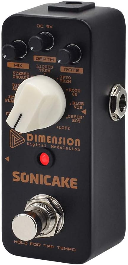 SONICAKE Modulation Guitar Effects Pedal 11 Modes Chorus Flanger Phaser Tremolo