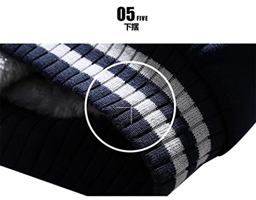 Men Coats And Jackets Winter Sale Warm Fleece Hood Zipper Sweater Outwear Sweatshirts For Men By Orangeskycn (Blue, XL) - Thumbnail 2