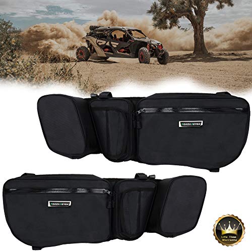 Can Am X3 Door Bag Maverick X3 Side Door Storage Bags with Removable Kneepads & Cup Holder for