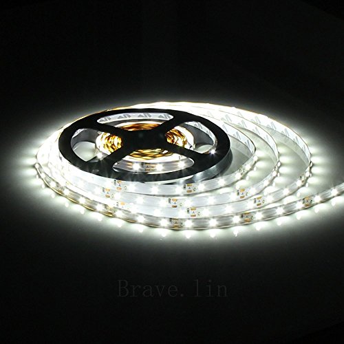 CMC LED Light LampÂ® LED Strip Flexible Light 12V 3528 SMD 5M 300 LEDs Waterproof IP65 White Pack of 1