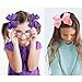 30 Pcs Baby Girl 4.5'' Ribbon Boutique Hair Bows Clips with 15 Colors in Pairs
