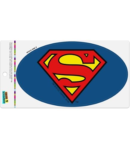 Magnete Superman Ufficiale Ata-Boy: 6,3 X 8,9 Cm, Laminato, Fronte Retro Magnetico. Per Frigorifero, Armadietto, Lavagna. Regalo Per Fan.