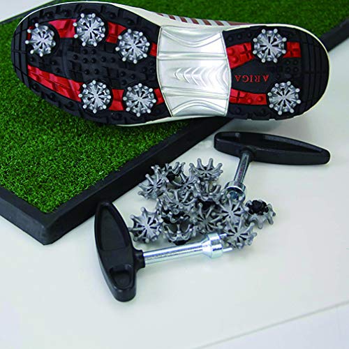Sporeek Golf Shoe Spike Wrench, Plastic Handle Golf Shoe Cleats