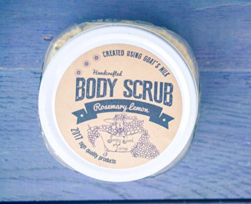 Rosemary Lemon body scrub, body scrub spa, body scrub, body polish,emulsified body scrub, goats milk
