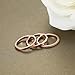 JOERICA Rose 3Pcs 2mm Stainless Steel Women's Stackable Eternity Ring Band Engagement Wedding Ring Set 8