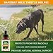 Dog Supplement and Cat Supplement - Milk Thistle by SafeBay - 450  Drops 2 Oz - 333mg Milk Thistle Extract - Made in USA - Best Animal Supplements for Pet Detox - Cruelty Free 
