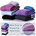 EBMORE Women's Super Thick Crew Winter Socks 5 Pack (Dark Series),Free size