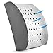Cozy Hut Ventilated Bamboo Charcoal Infused Memory Foam Lumbar Pillow for Home/Office Chairs Driver Car Seat Back Support Orthopedic Design Cushion Lower Back Pain Relief, Black