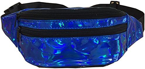 jemeira atwood Fashion Laser Fanny Waist Bag Packs Outdoor Sports Waist Belt Bag for Women(blue)
