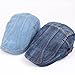 WETOO Denim Flat Cap Gatsby Newsboy Ivy Irish Hats Hunting Cabbie Driving Cap