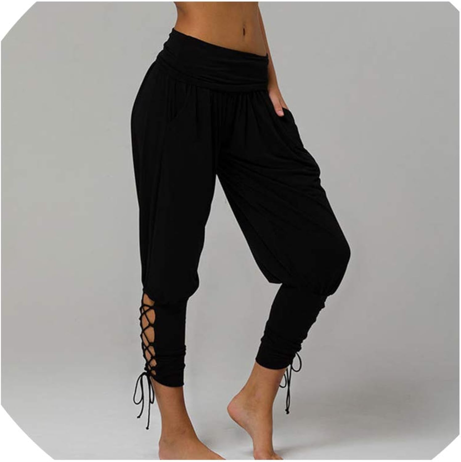 high waisted genie pants