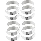 Veemoon Adjustable Cuff Bangle Bracelet Blanks 304 Stainless Steel Bracelet Blanks for Jewelry