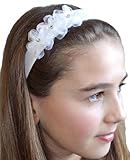 Girls Lulu Organza Flower Headband Funny Girl Designs