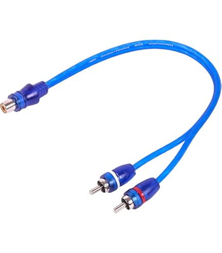 Cable De Audio RCA A RCA Stinger SI6217 5.2 Metros 17 Pies Serie 6000 2 Canales Cobre Premium Ofc Color Azul