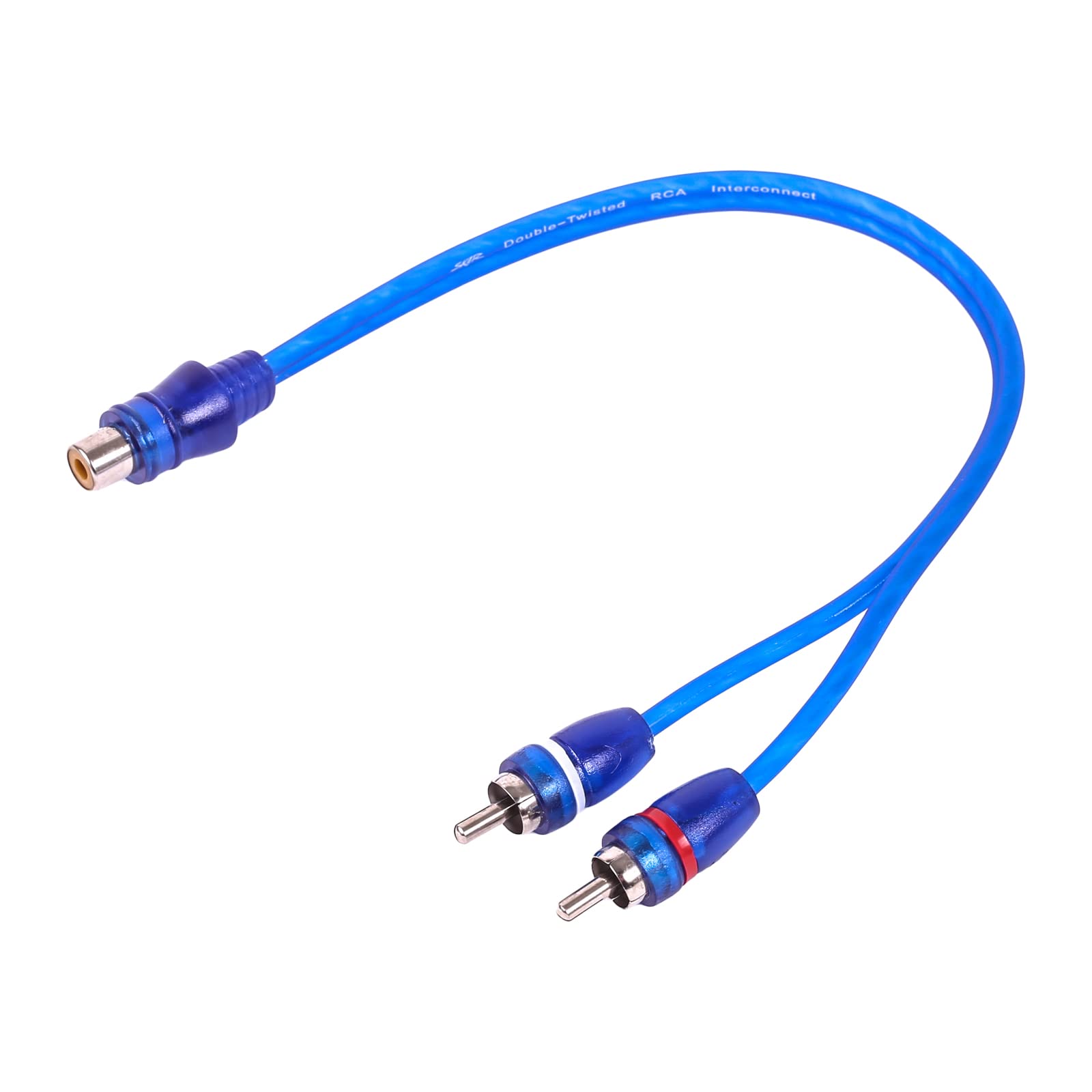 Photo 1 of Skar Audio 1-Female to 2-Male RCA Y-Adapter (12-inches) Interconnect Cable - SKARRCA-1F2M