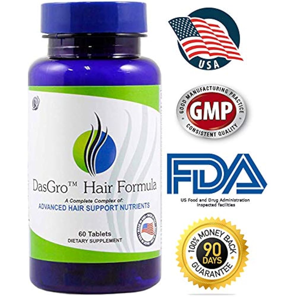 Dasgro Hair Growth Vitamins Biotin Amp Dht Blocker Stops Loss
