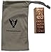 One Pound Copper Bar in a Custom Vx Investments Microfiber Pouch. Pure .999 Bullion.