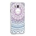 kwmobile Crystal Case for Samsung Galaxy Alpha with Design Indian sun - transparent Protection Case Cover clear in blue dark pink transparent