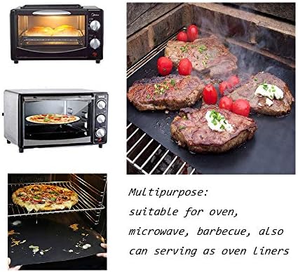 GQC Tapis de Cuisson Barbecue 6 Pièces Feuille Cuisson Barbecue Tapis 40 x 33cm Anti-adhérent et Réutilisable pour Barbecue Électrique Gaz et Charbon (6(40x33) cm) - Cuisine A Vivre GQC Tapis de Cuisson Barbecue 6 Pièces Feuille Cuisson Barbecue Tapis 40 x 33cm Anti-adhérent et Réutilisable pour Barbecue Électrique Gaz et Charbon (6(40x33) cm)