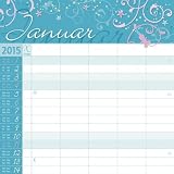 Image de Family Timer - Floral 2015: Broschürenkalender mit Ferienterminen