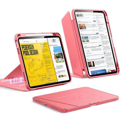 ESR Hülle für iPad 11. Generation, iPad (16) 11./10. Gen (2025/2022), Vertikale Standfunktion, Mehrere Betrachtungswinkel, Ultrastabile Hülle mit Stif