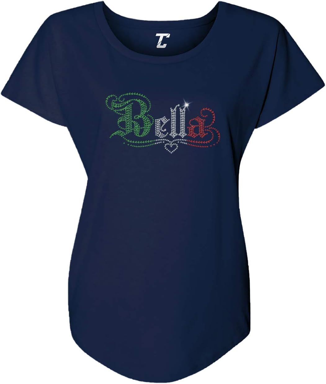 Bella - Rhinestone Italian Italia Women's Dolman