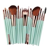 18 pcs/set Makeup Brush Set tools,Matoen Make-up Toiletry Kit Make Up Brush Set (Green)