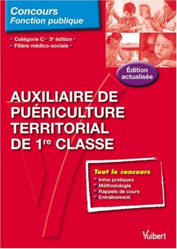 Auxiliaire de puériculture territorial de 1re classe