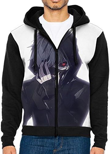 JieKeTieShen Men's Tokyo Ghoul Cosplay Costume Anime Hooded Sweatshirt
