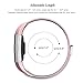 SWEES Metal Bands Compatible Fitbit Charge 2, Stainless Steel Metal Magnetic with Diamond Dressy Design Replacement Wristband Small (5.5