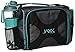 Fit & Fresh JAXX FitPak Deluxe Meal Prep Bag with Portion Control Container Set, Handy Snack Container, 24-oz. Active Water Bottle/Shaker and Ice Pack, Teal