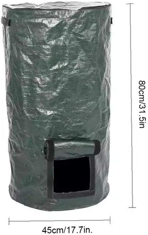 Garden Compost Bag, Composter Bin Pe Environmental Homemade Organic Ferment Waste Disposal for Yard: Kitchen & Dining