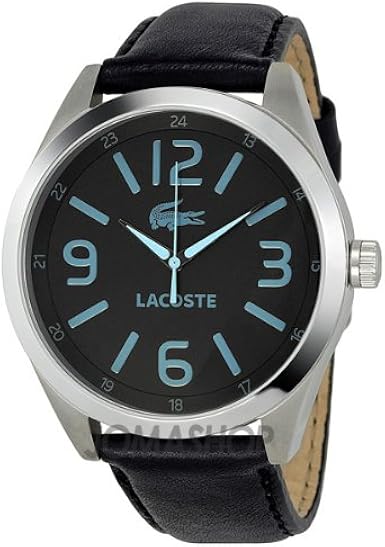 mens black lacoste watch
