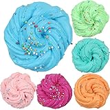 Digood Fairy Floss Cloud Slime Satisfying Fluffy Slime Scented Stress Relief Sludge Toy Kids Adults Soft Non-Sticky