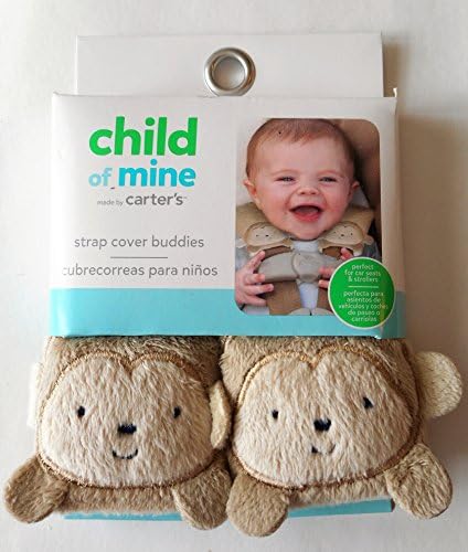 Carters Light Brown Taupe MONKEY strap cover buddies
