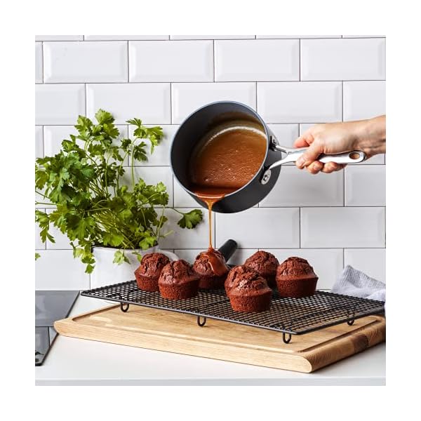 GreenPan Valencia Pro Hard Anodised Healthy Ceramic Non-Stick 18 cm / 2 Litre Saucepan with Lid, PFAS-Free, Induction…