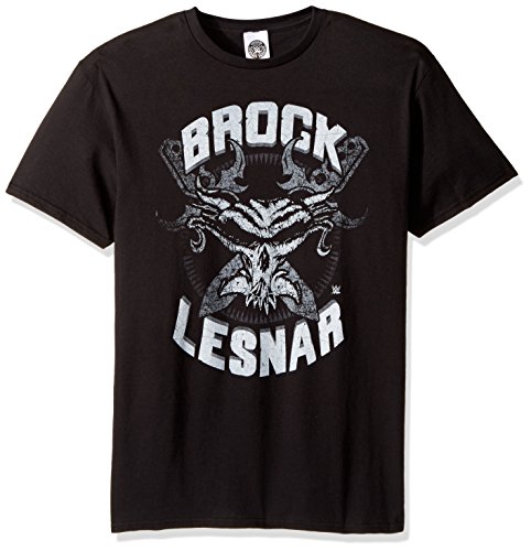 WWE Men s Brock Lesnar Skull T-Shirt, Black, S
