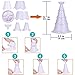 54PCs Balance Toy Kids Games Scoop Stacking Toys, Pretend Play Food, Ice Cream Cone Desserts Tower - Balance Game for Kids Birthday Gift