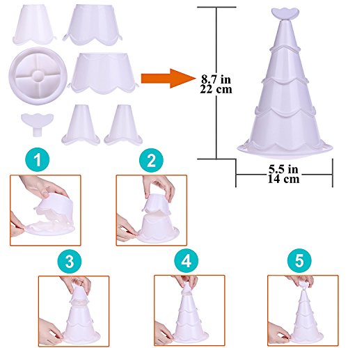 image for Fun Little Toys Scoop Stacking Ice Cream Cone and Desserts Tower-54Pcs