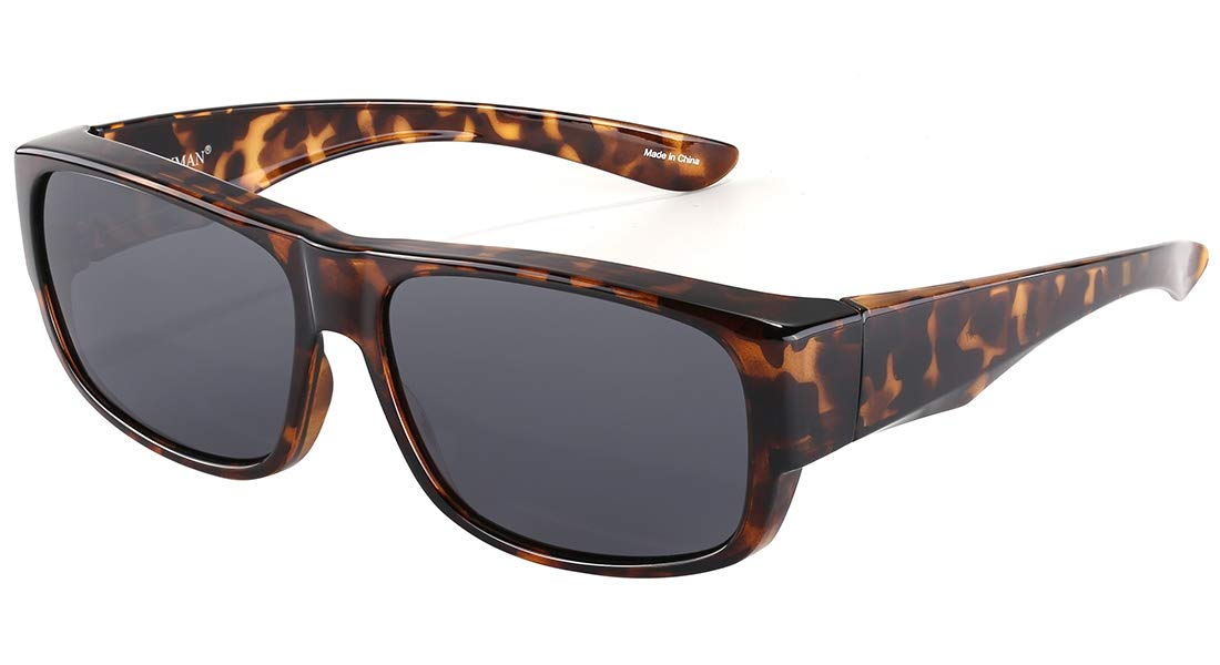 CAXMAN Oversized Fits Over Sunglasses Mirrored