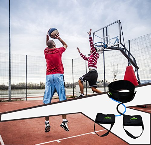 FIGROL Vertical Bounce Trainer Leg Resistance Bands Set-Leg Strength Muscle Workout - for Basketball Football Taekwondo Yoga Boxing Explosive Power Training - Thumbnail 5