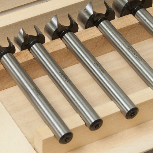 6 Piece Coin Forstner Bit Set With Adjustable Depth Stop Collar Buy