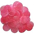 50 Round Capiz Shell Discs 1.5" (Two Holes) (Pink)