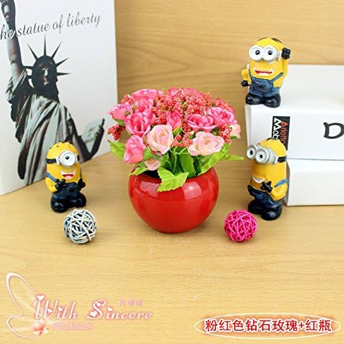 Small Potted Plants Simulation Plant Small Bonsai Potted Flowers Bed Desktop Furnishings Home Furnishing Small Decorative Ornaments,Type 5