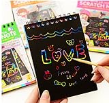 Scratch & Sketch Art notes/Rainbow scratch Magic Doodle notes/Use your kid's imagination and act boldly,4