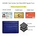 Nowbe Slim Wallet RFID Blocking Minimalist Wallet Unisex Slim Card Holder With Window(Blue)